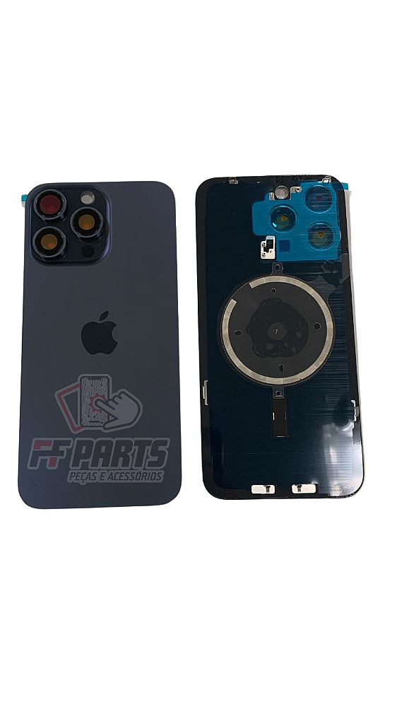 TAMPA TRASEIRA IPHONE 15 PRO MAX AZUL OEM