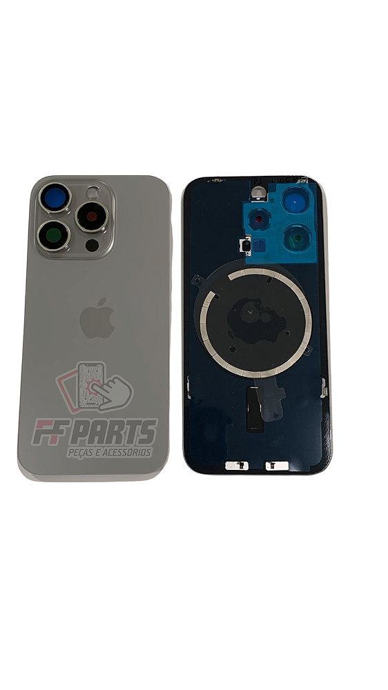 TAMPA TRASEIRA IPHONE 15 PRO NATURAL TITANIUM OEM