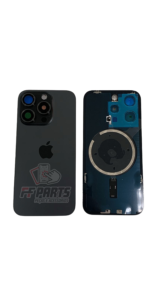 TAMPA TRASEIRA IPHONE 15 PRO PRETO OEM