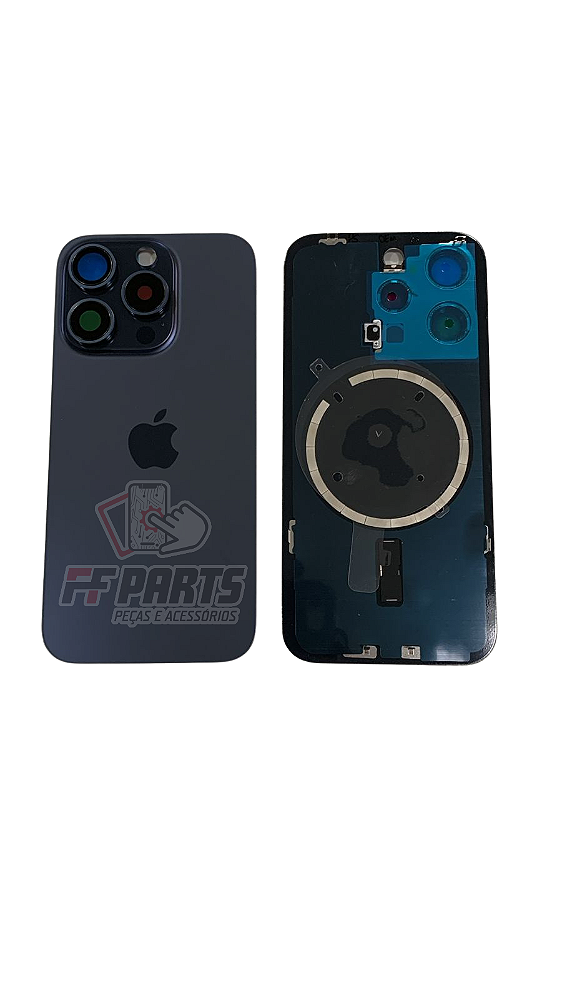 TAMPA TRASEIRA IPHONE 15 PRO AZUL OEM