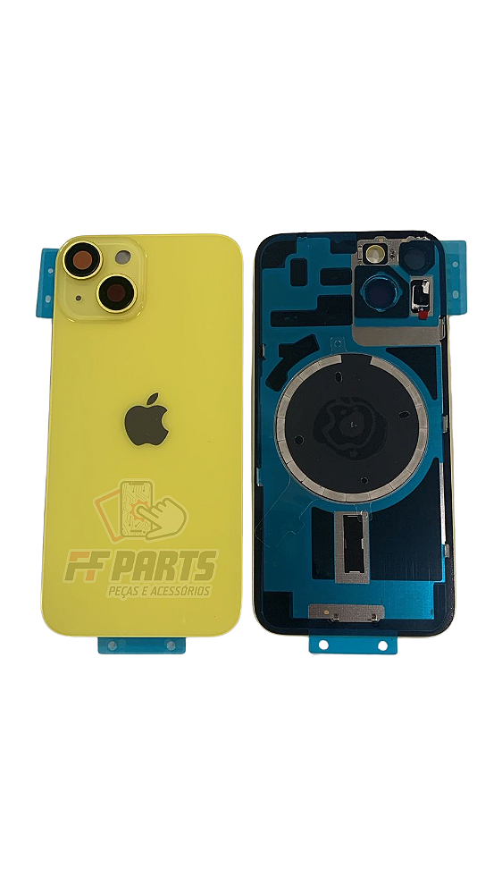TAMPA TRASEIRA IPHONE 14 AMARELO OEM