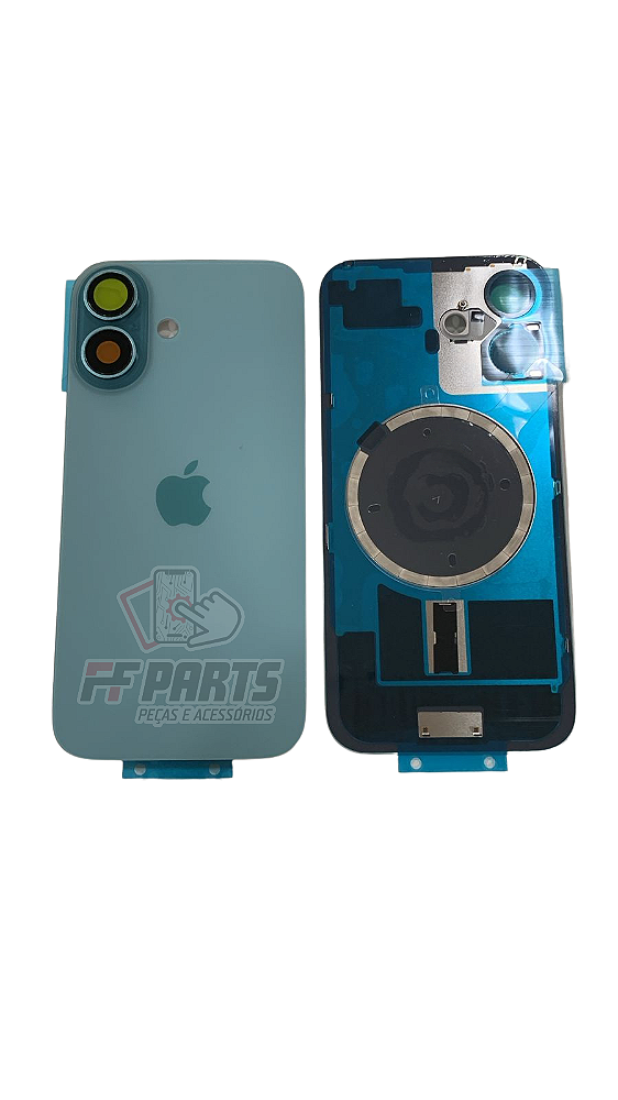 TAMPA TRASEIRA IPHONE 16 COMPLETA VERDE OEM