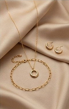 Conjunto Pulseira e Colar Lume