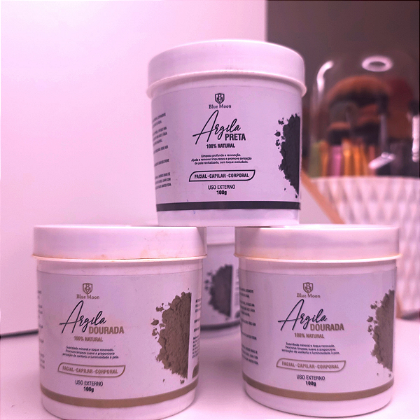 Argila Preta 100% Natural - Blue Moon