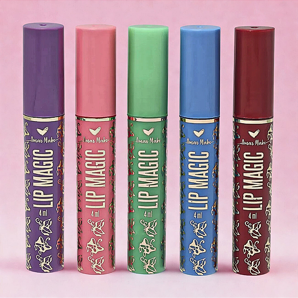 Amar Make - Lip Gloss Magico - Embalagem Azul