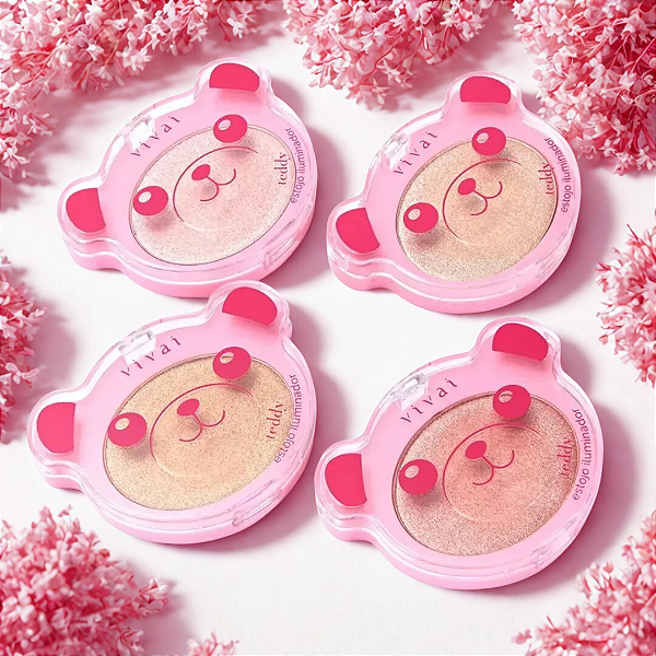 Iluminador Facial Vivai Ursinho Teddy Cor 3