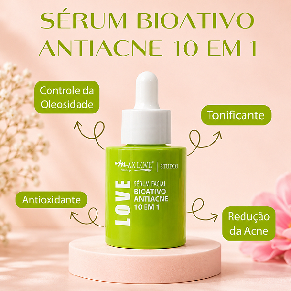 Sérum Facial Bioativo Antiacne Max Love 30ml