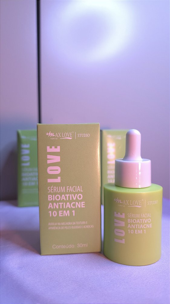 Sérum Facial Bioativo Antiacne Max Love 30ml