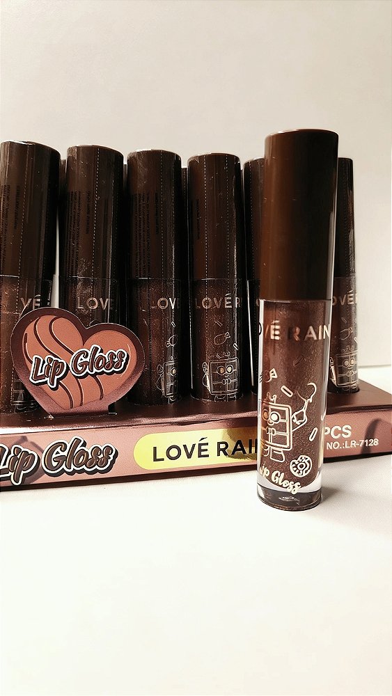 Lip Gloss Chocolate Love Rain Brilho Intenso