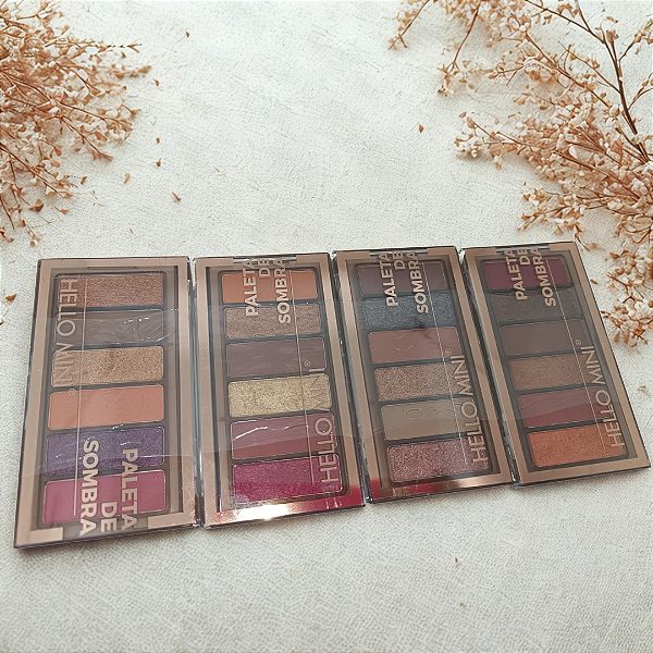 PALETA DE SOMBRAS 6 cores - HELLO MINI
