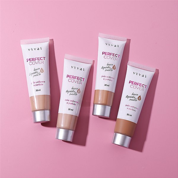 Base Líquida Perfect Cover Tons Médios - Vivai
