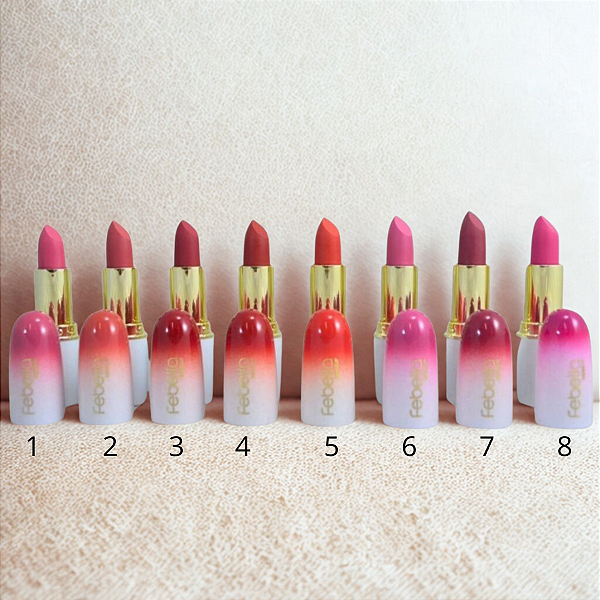 Batom Febella Ruby Red Intenso e Cremoso