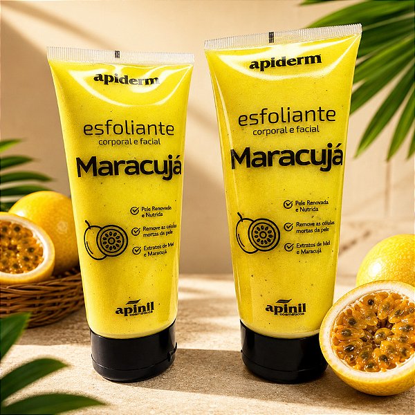 Esfoliante corporal e facial de Maracujá