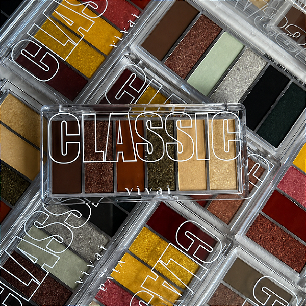 Paleta de Sombras Vivai Classic 6 Cores Matte e Metálicas
