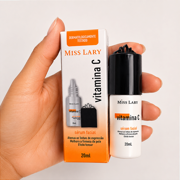 Sérum Facial Vitamina C Miss Lary 20ml Clareador Antioxidante Vegano