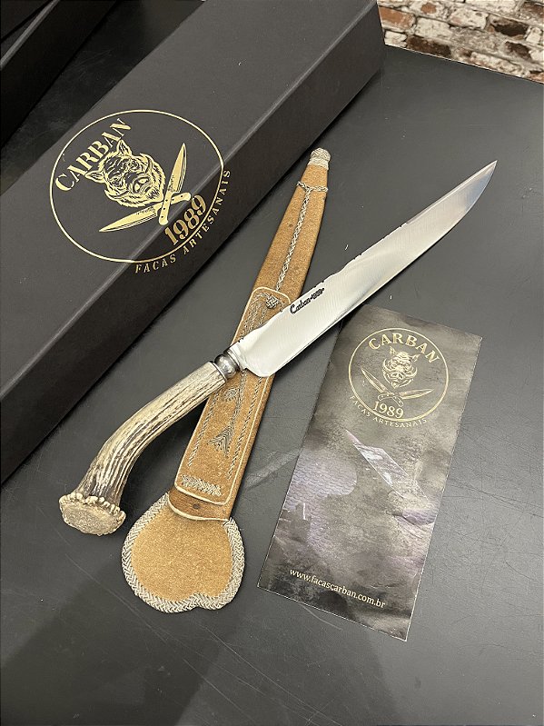 Faca Forjada Carbono Cervo Axis