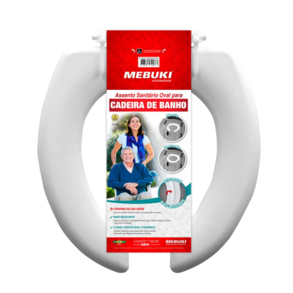 Assento Sanitário Aberto Mebuki para Cadeira de Banho