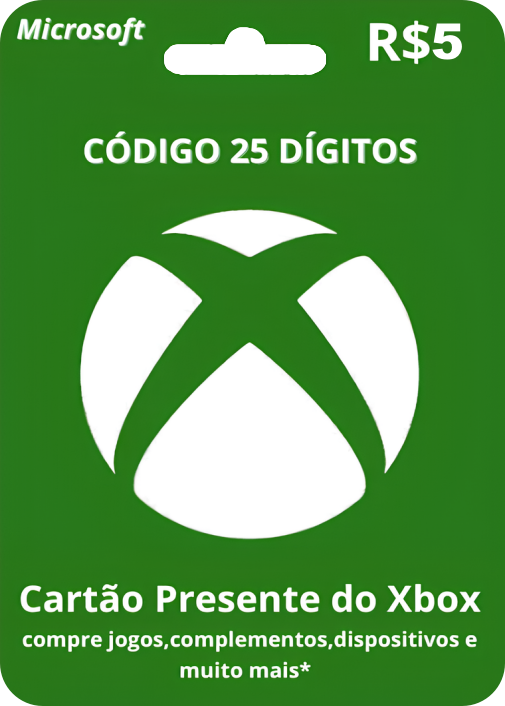 R$5 Xbox - Gift Card Digital