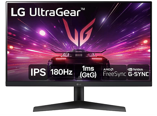 Monitor Gamer LG UltraGear 24” 24GS60F-B IPS Full HD 180Hz 1ms (GtG) NVIDIA® G-SYNC® AMD FreeSync™ HDR10