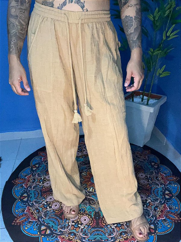 Calça Pantalona Lisa