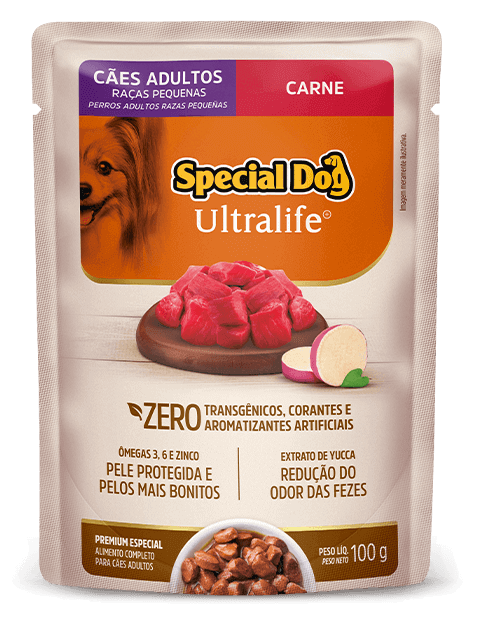 Sachê Special Dog Ultralife Carne 100g para Cães Pequenos