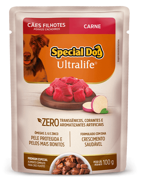 Sachê Special Dog Carne 100g para Filhotes