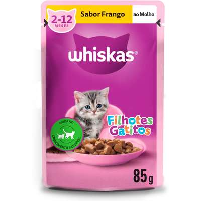 Sachê Whiskas Gatos Filhotes Sabor Frango 85g