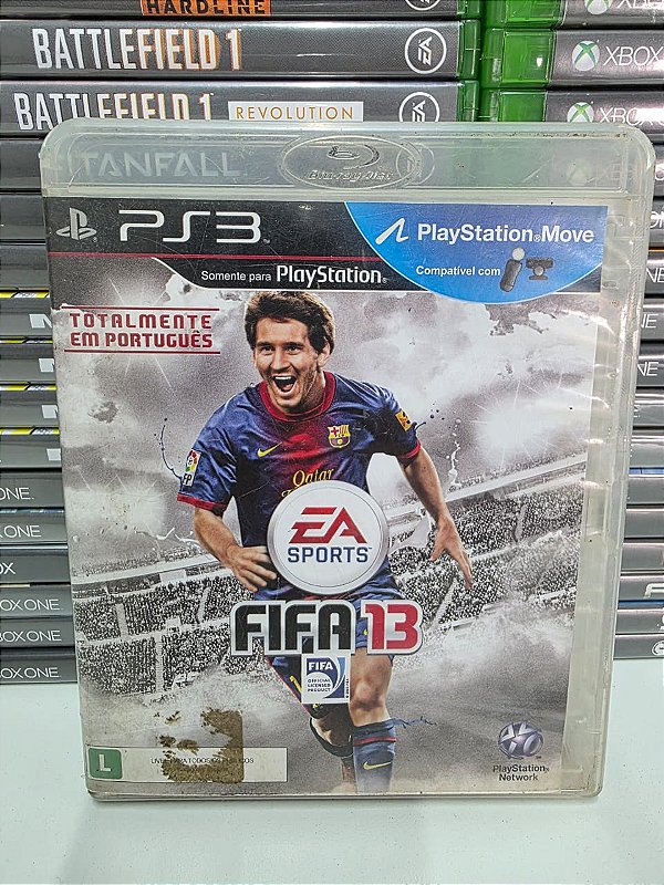Fifa 13 - PS3 (BR/Trava da capa quebrada)