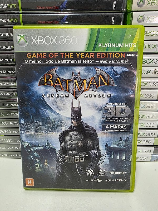 Batman Arkham Asylum GOTY PH - X360 (Com riscos)