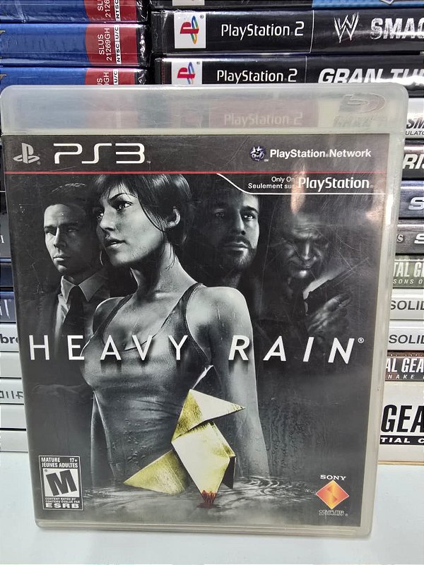 Heavy Rain - PS3 (USA/Sem manual e detalhe disco)