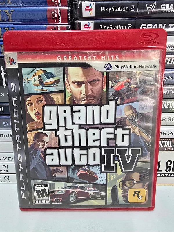 GTA IV Greatest Hits - PS3 (USA/Sem mapa e sem manual)