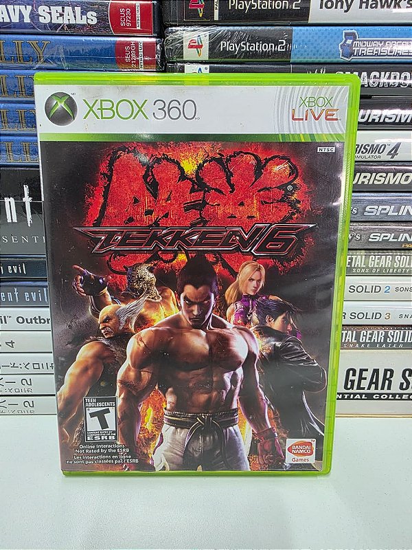 Tekken 6 - XBOX 360 (USA/Disco com detalhe)