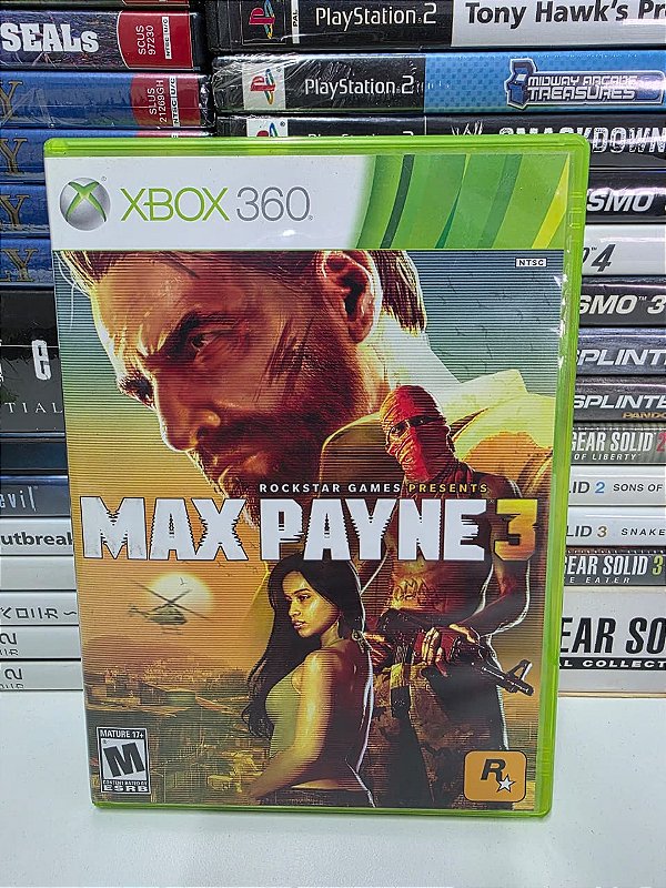 Max Payne 3 - XBOX 360 (USA/Detalhe nos discos)