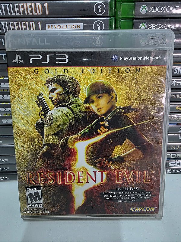 Resident Evil 5 Gold Ed - PS3 (USA/CIB)