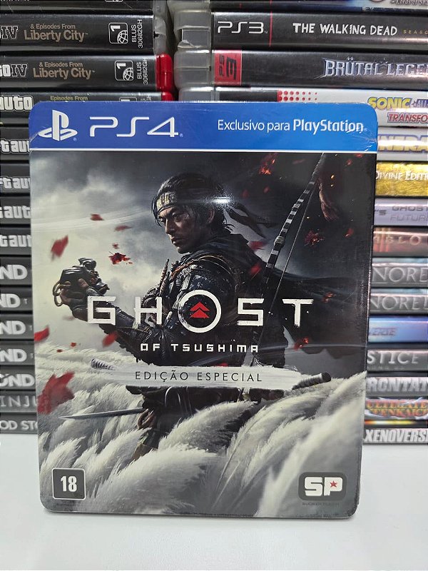 Ghost of Tsushima Steelbook - PS4 (BR/Novo)