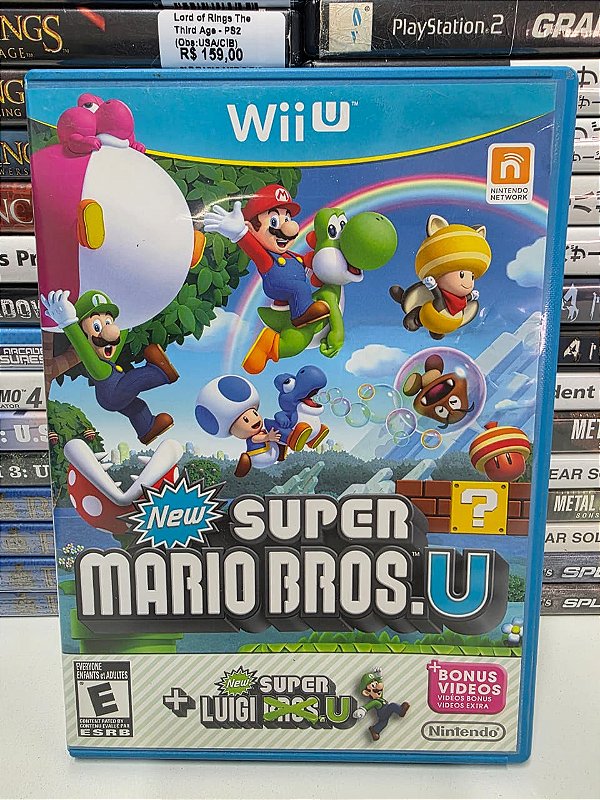 New S. Mario + Luigi Bros.U - Wii U (Sem manual)