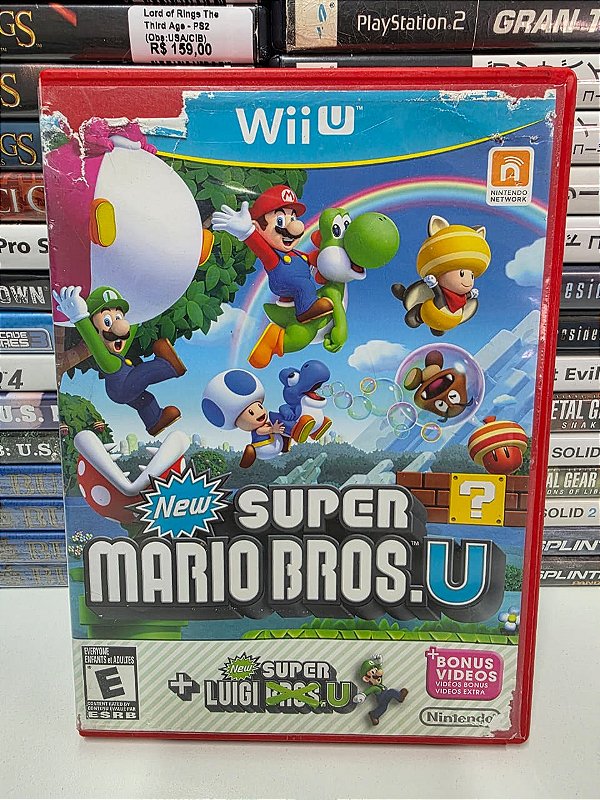 New S. Mario + Luigi Bros.U - Wii U (Com detalhes)