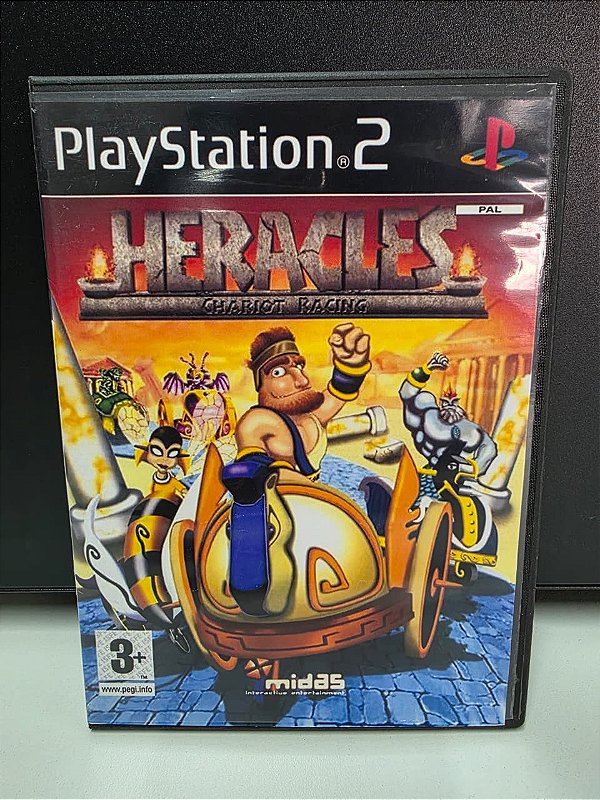 Heracles C Rac - PS2 (Capa reimpressa e sem manual)
