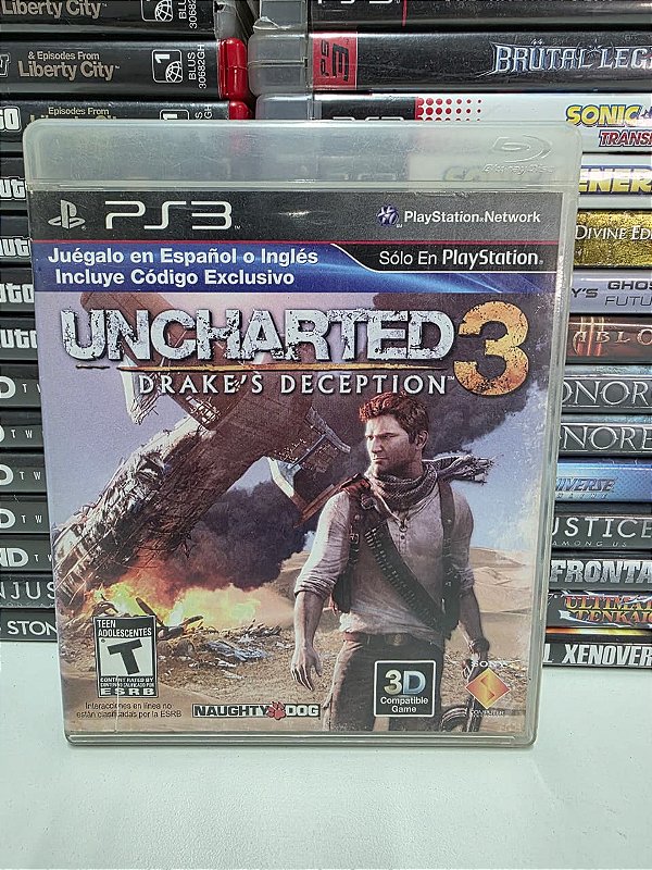 Uncharted 3 - PS3 (USA/Sem manual)