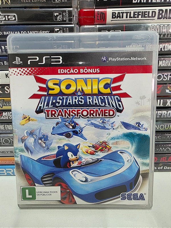 Sonic & All Stars Racing Transformed - PS3 (BR/CIB)