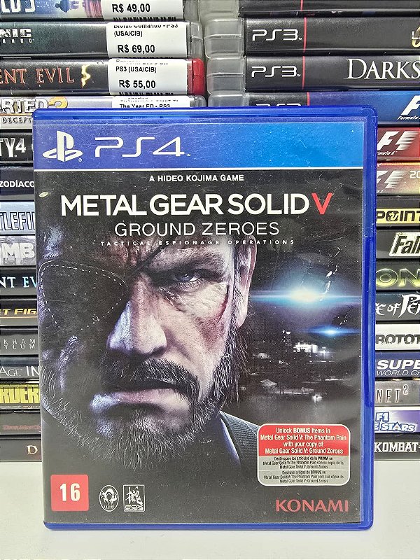 Metal Gear Solid V Ground Zeroes - PS4 (BR/CIB)