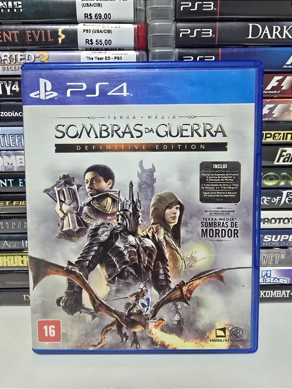 Sombras da Guerra Definitive Edition - PS4 (BR/CIB)