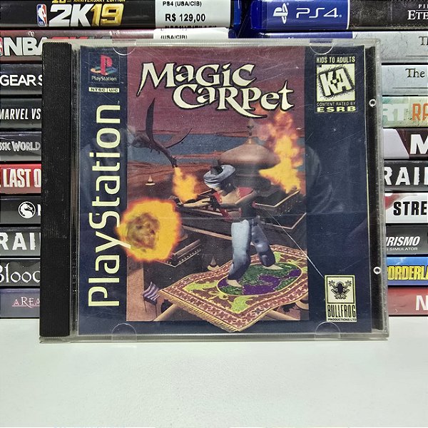 Magic Carpet - PS1 (USA/Capa repro)
