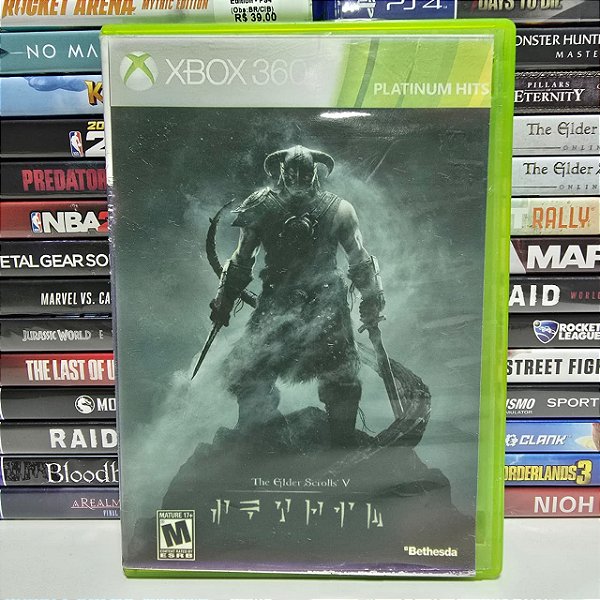 Skyrim -  Xbox 360 (BR/Encarte repro)