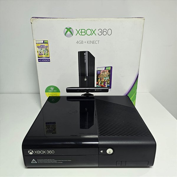 Xbox 360 4GB + Kinect (BR/CIB)