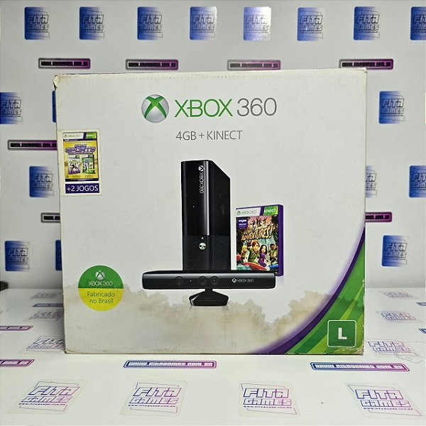 Xbox 360 4GB + Kinect (BR/CIB)