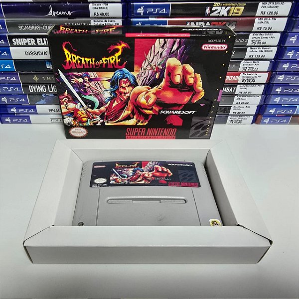 Breath of Fire - SFC (JP/Relabel/Caixa repro/Sem manual)