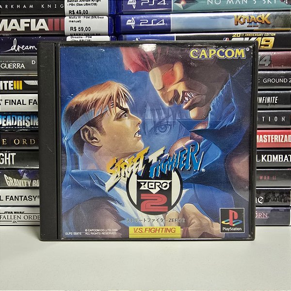 Street Fighter Zero 2 - PS1 (JP/Capa quebrada)