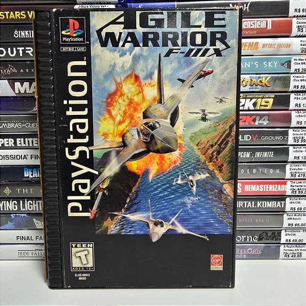 Agile Warrior F-111X - PS1 (USA/Capa quebrada)