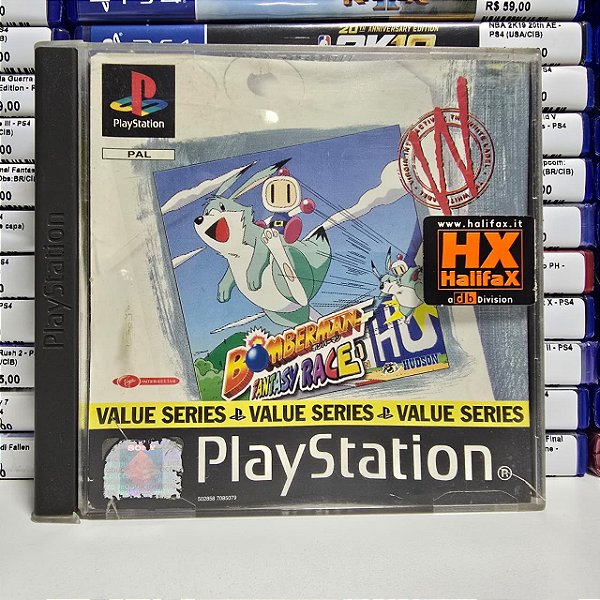 Bomberman Fantasy Race - PS1 (EUR/Com detalhes)